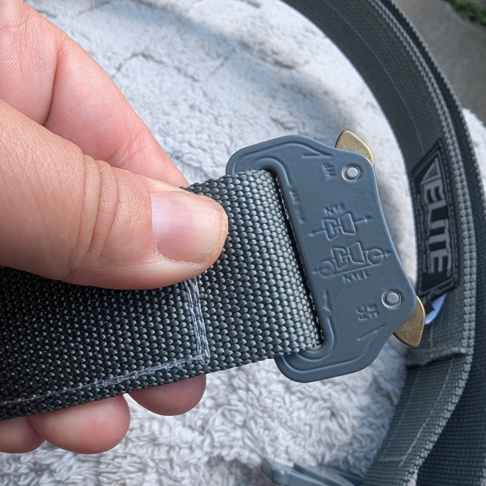 Men's Elite Survival Gray Belt Size Medium View 3